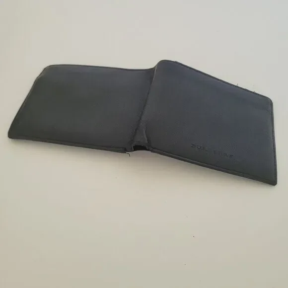 Burberry Men Designer Card Coin Bill Wallet 3in1 Black Leather Bifold Medium - Picture 11 of 14